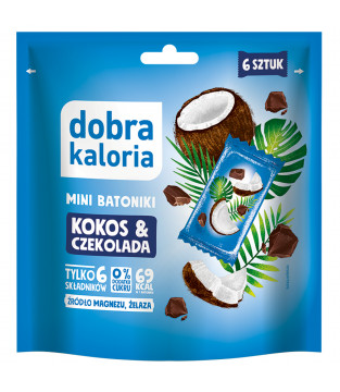 MINI BATONIKI KOKOS&CZEKOLADA 6 SZTUK