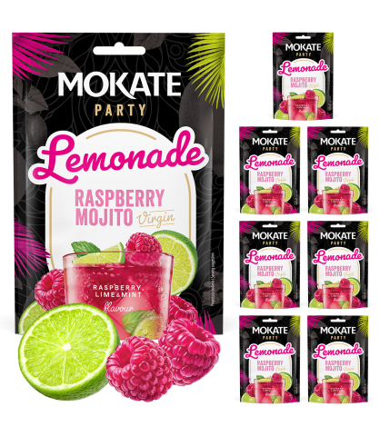 Taniej! 7 sztuk Lemoniada Mohito Malinowe 40G Zestaw