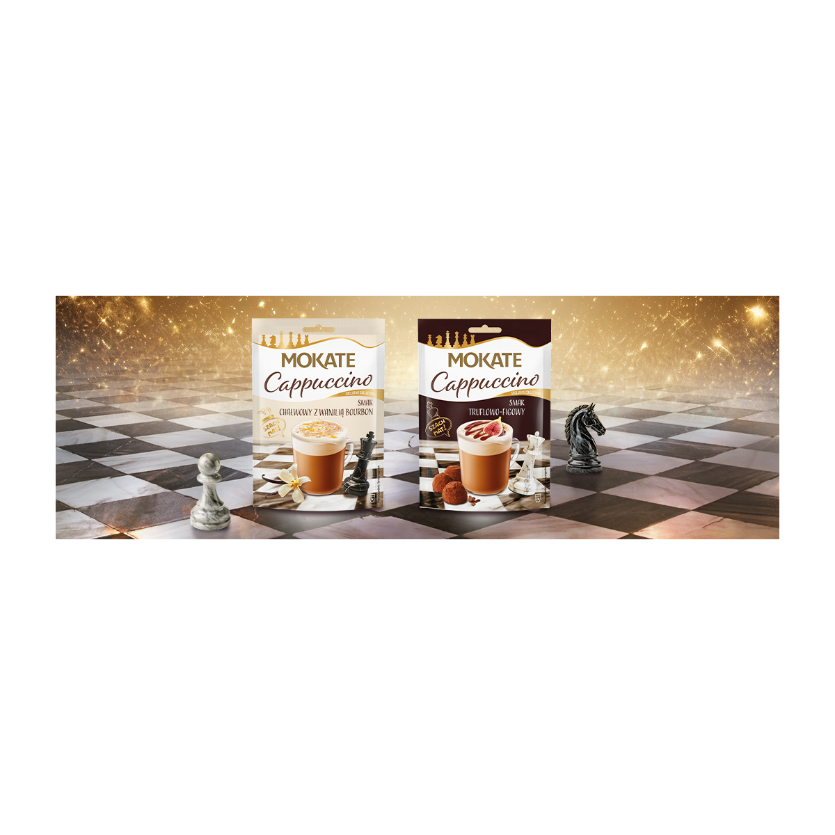 W ZESTAWIE TANIEJ Cappuccino Szachowe Chałwa 25g x 10szt