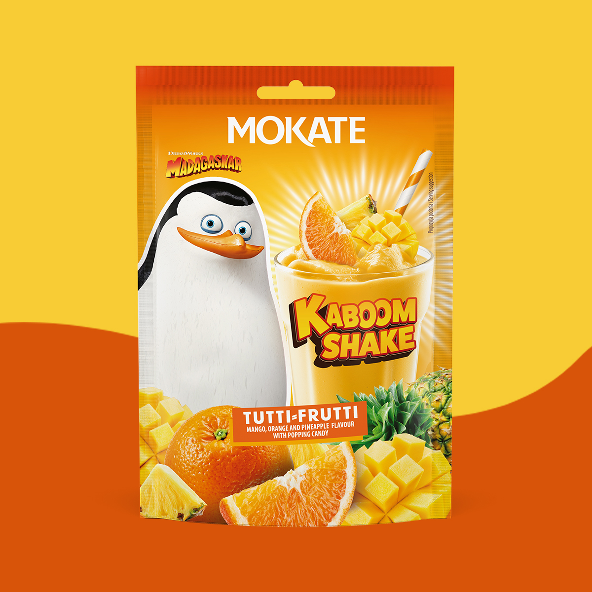 10 szt NAPÓJ W PROSZKU KABOOM SHAKE MOKATE 30G TUTTI FRUTTI CUKIER STRZELAJACY