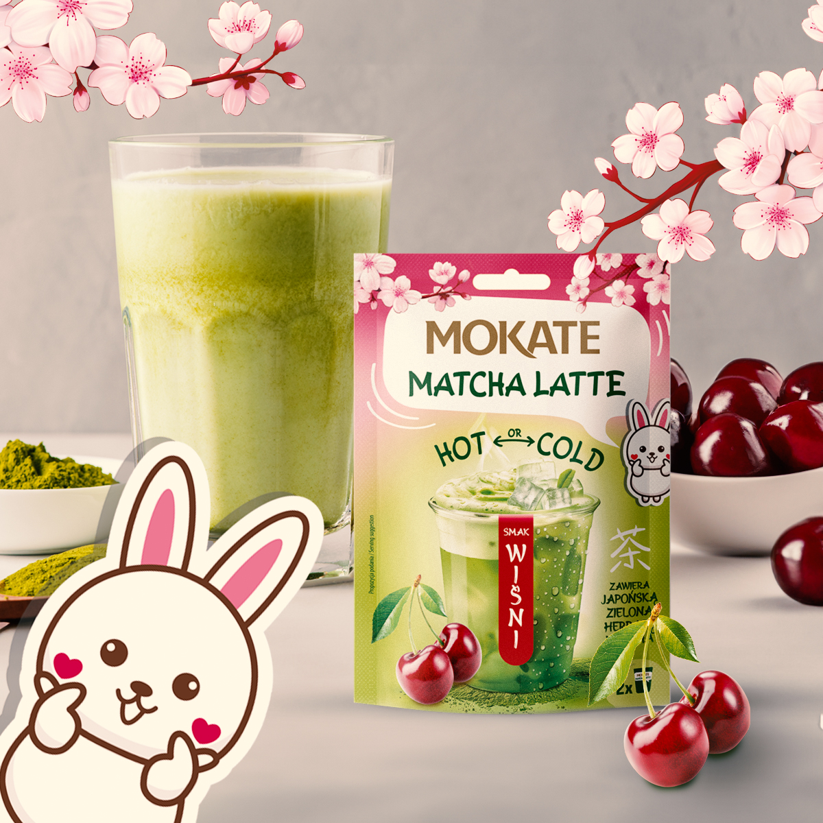 Liczi Wiśnia Matcha 10 saszetek mix smaków