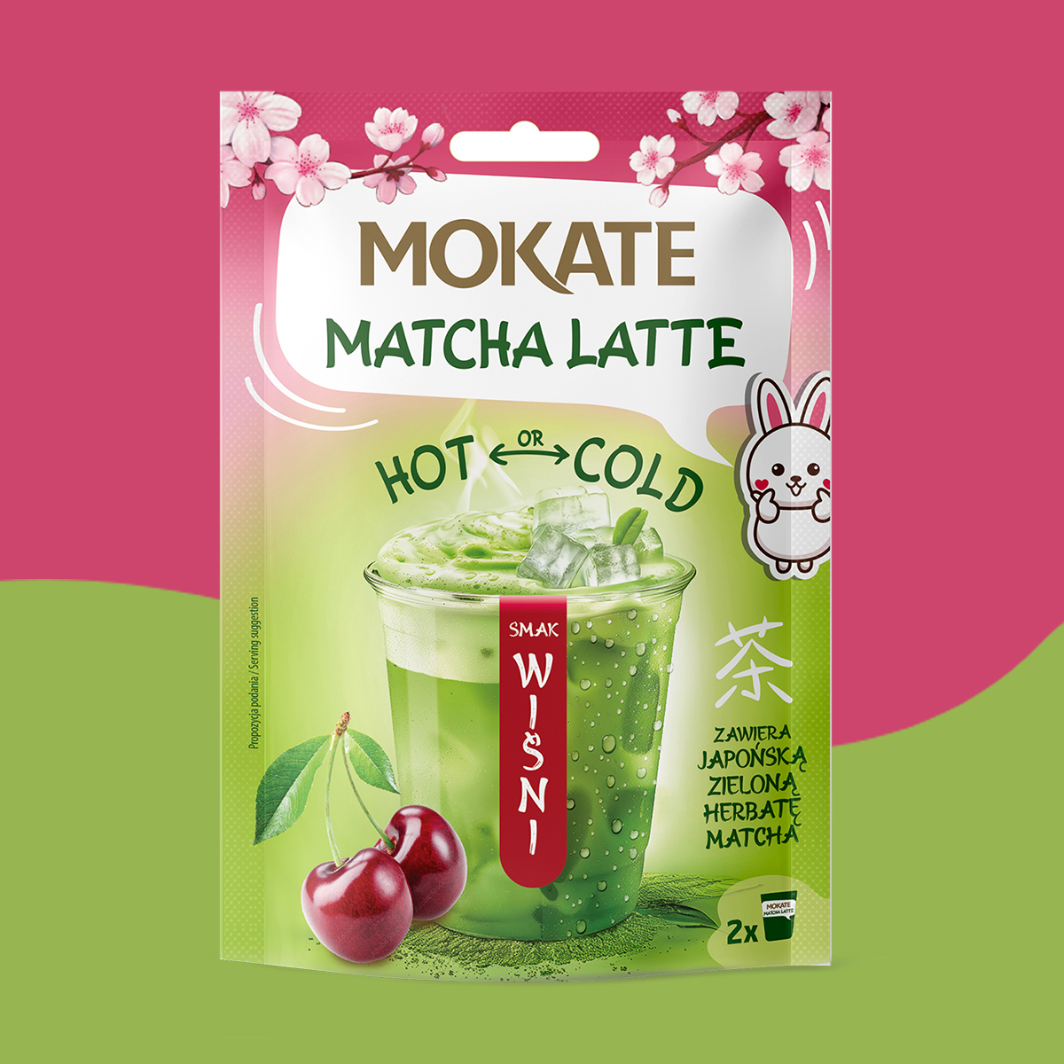 Pełne opakowanie Matcha Wiśnia 7 saszetek