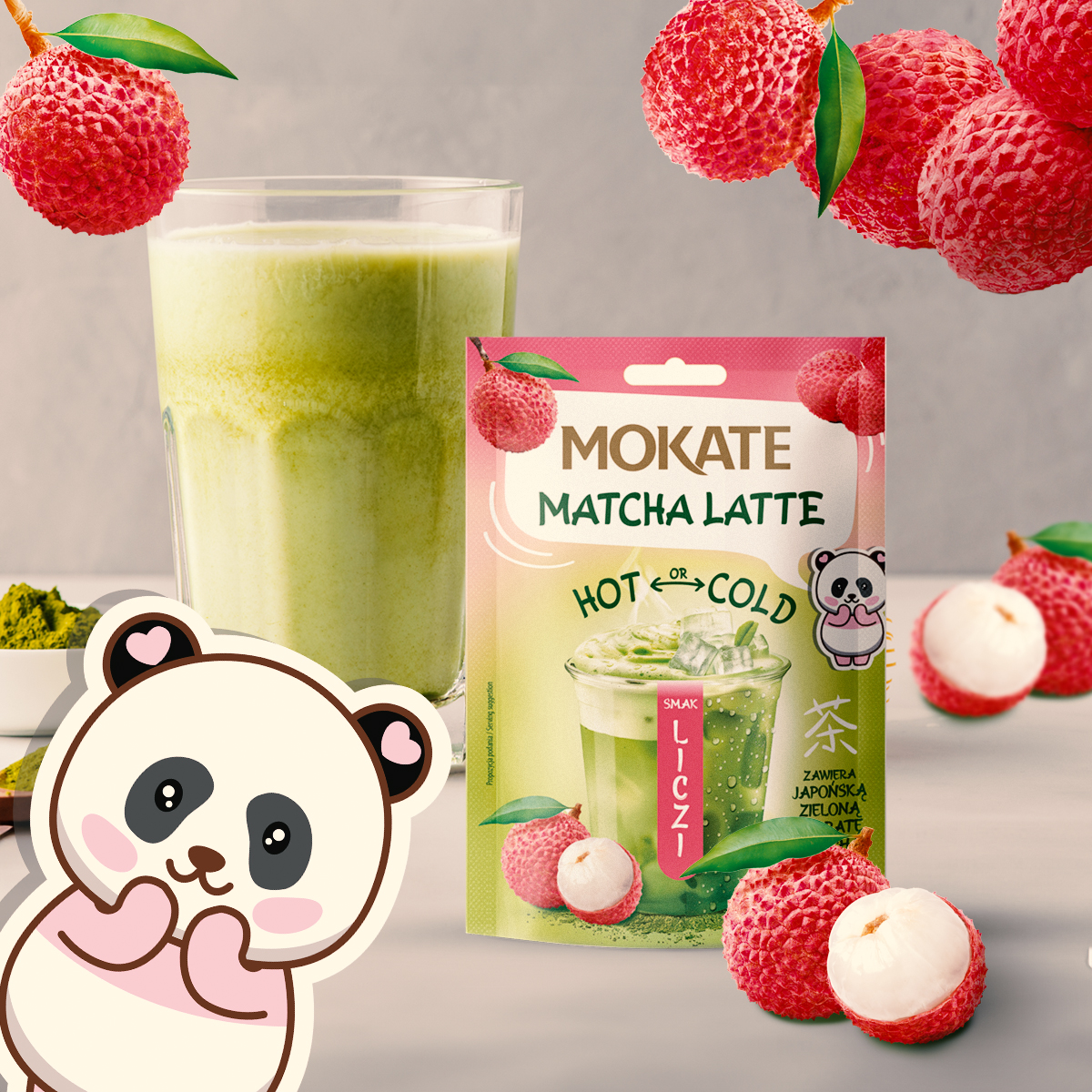 Całe opakowanie Liczi Matcha Zestaw 7 sztuk