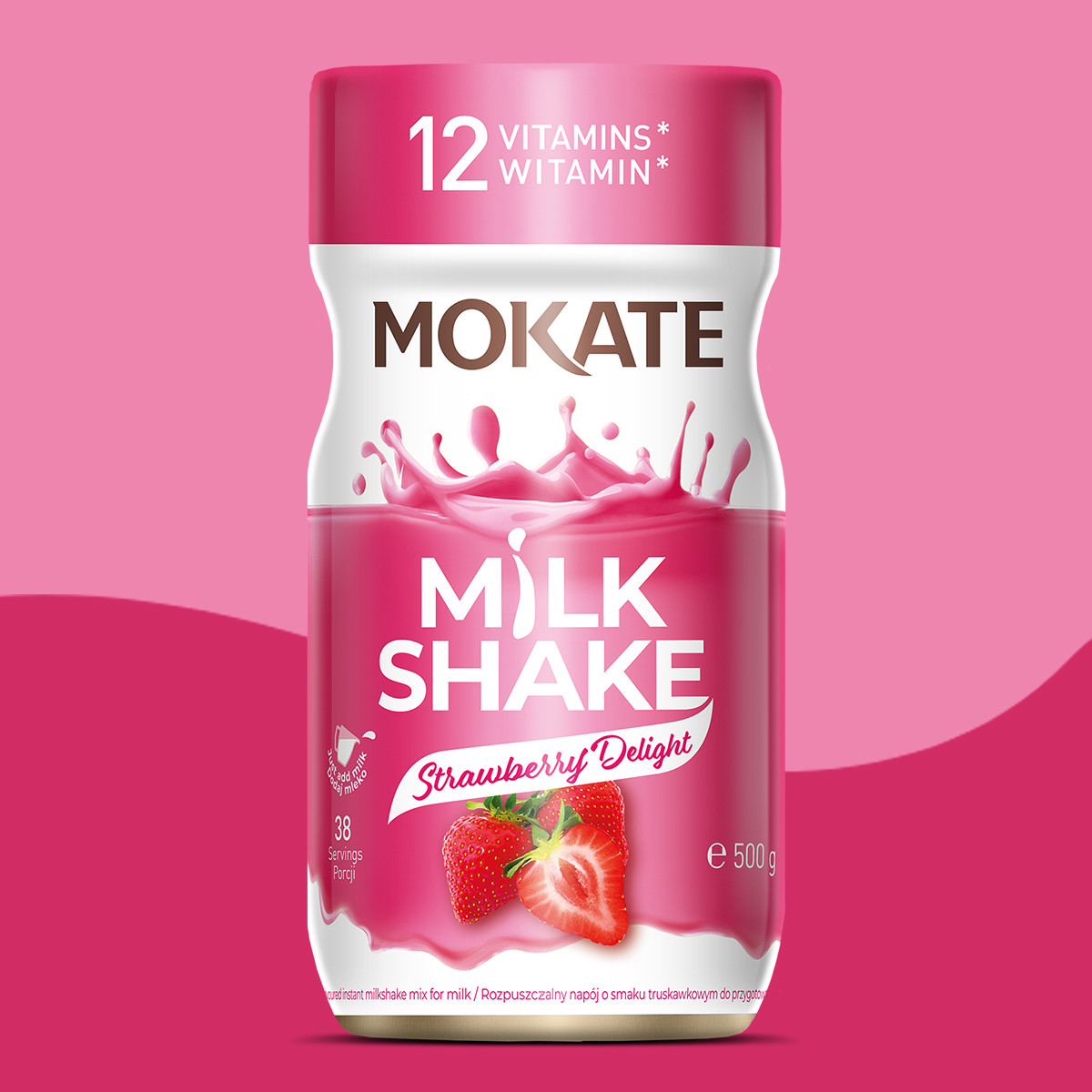 Mix Smaków Shake 6 Sztuk 2x500g Czekolada Truskawka Banan 4x54g