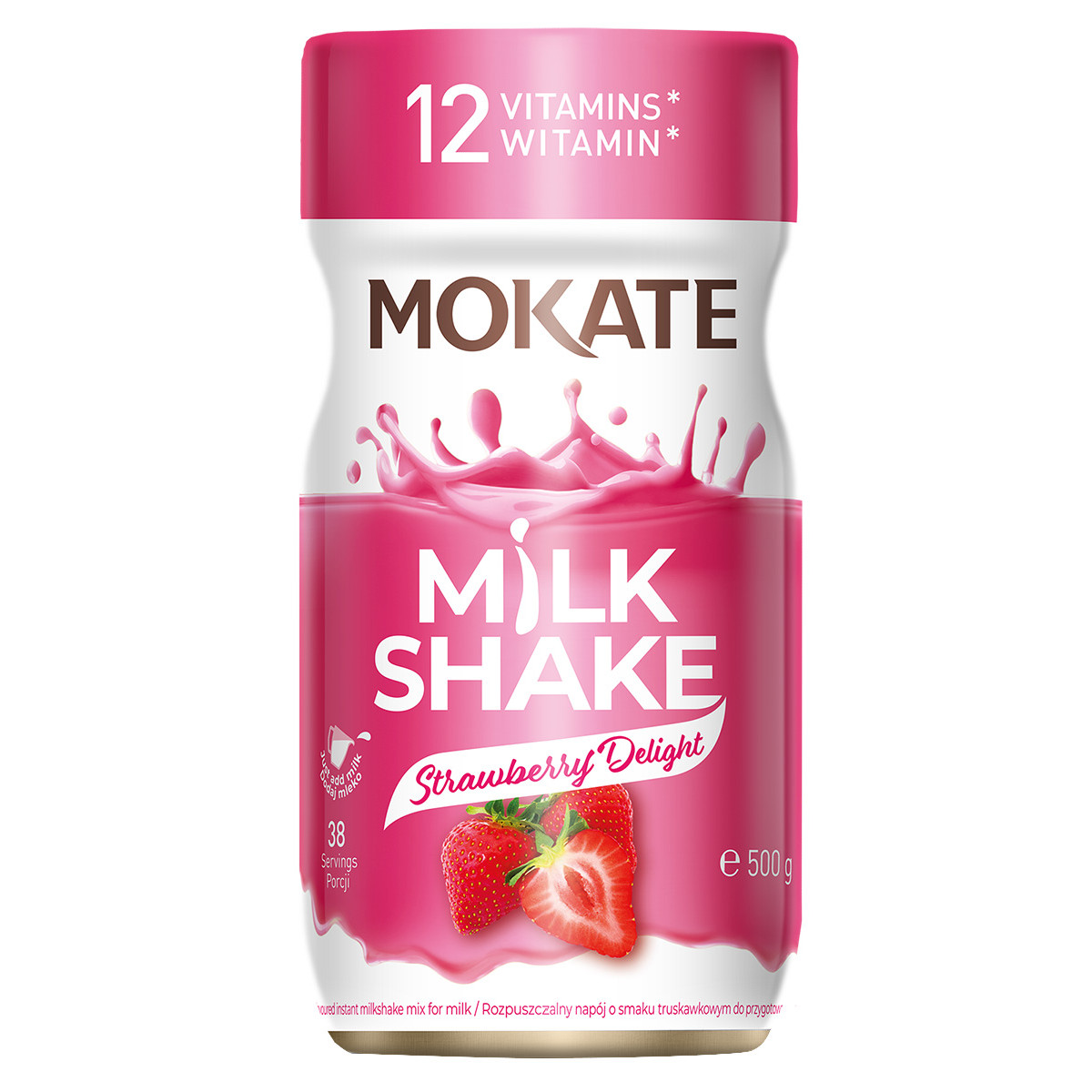Mix Smaków Shake 6 Sztuk 2x500g Czekolada Truskawka Banan 4x54g
