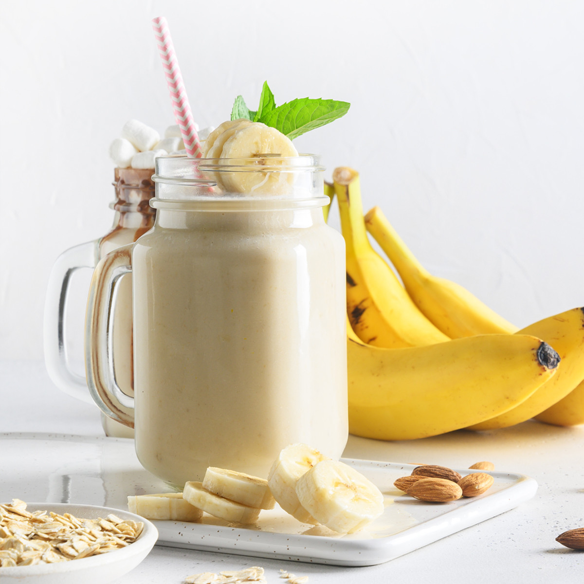 Mix Smaków Shake 6 Sztuk 2x500g Czekolada Truskawka Banan 4x54g