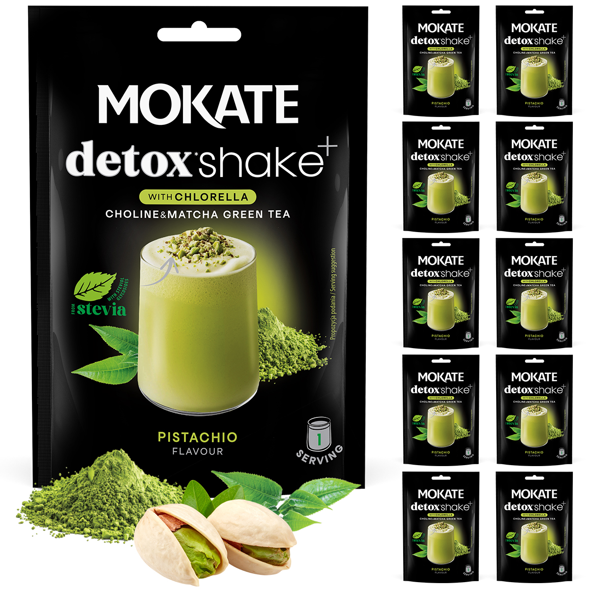 Shake Detox 10 sztuk całe opakowanie Pistacja