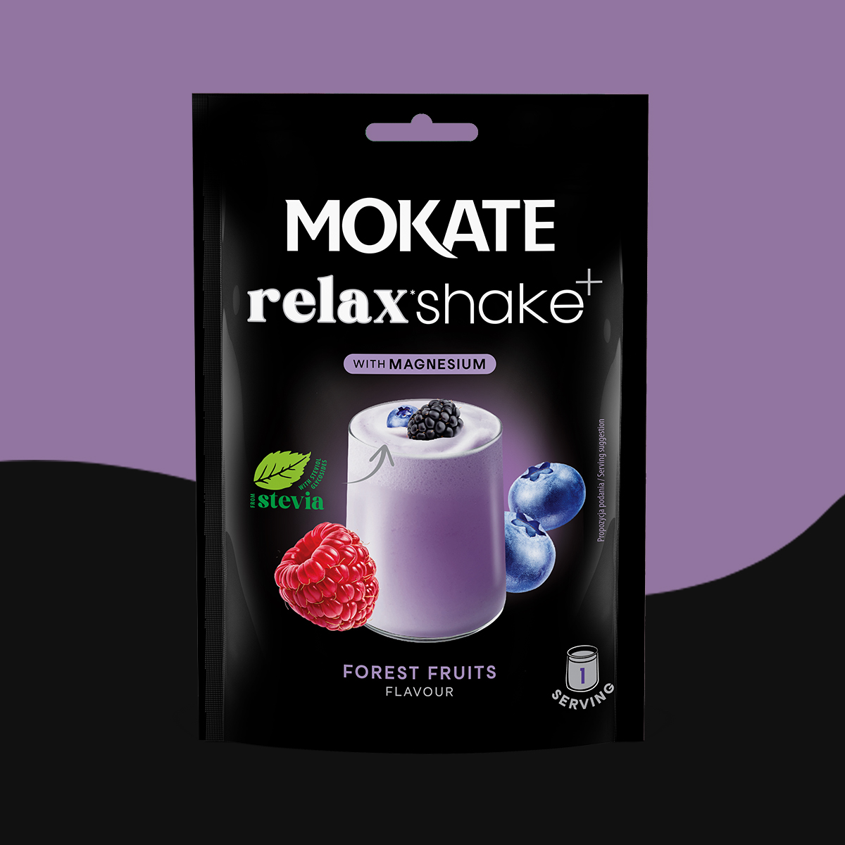 SHAKE RELAX 10 SZTUK CAŁE OPAKOWANIE OWOCE LEŚNE