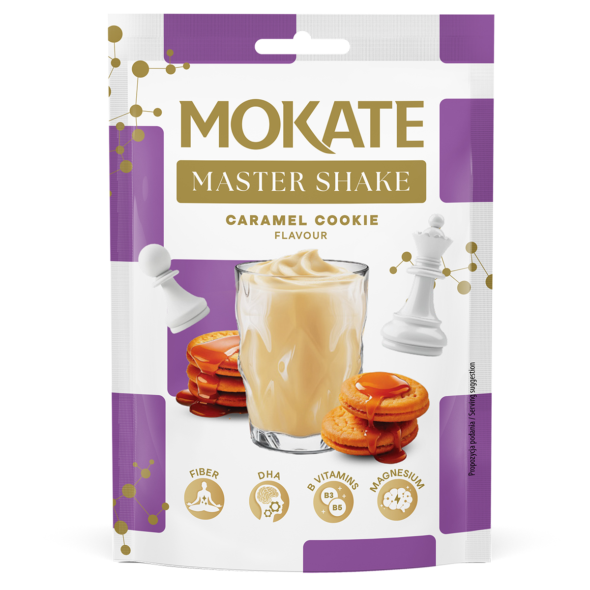 10 SZTUK MOKATE MASTER SHAKE KARMELOWE CIASTECZKO 10X30