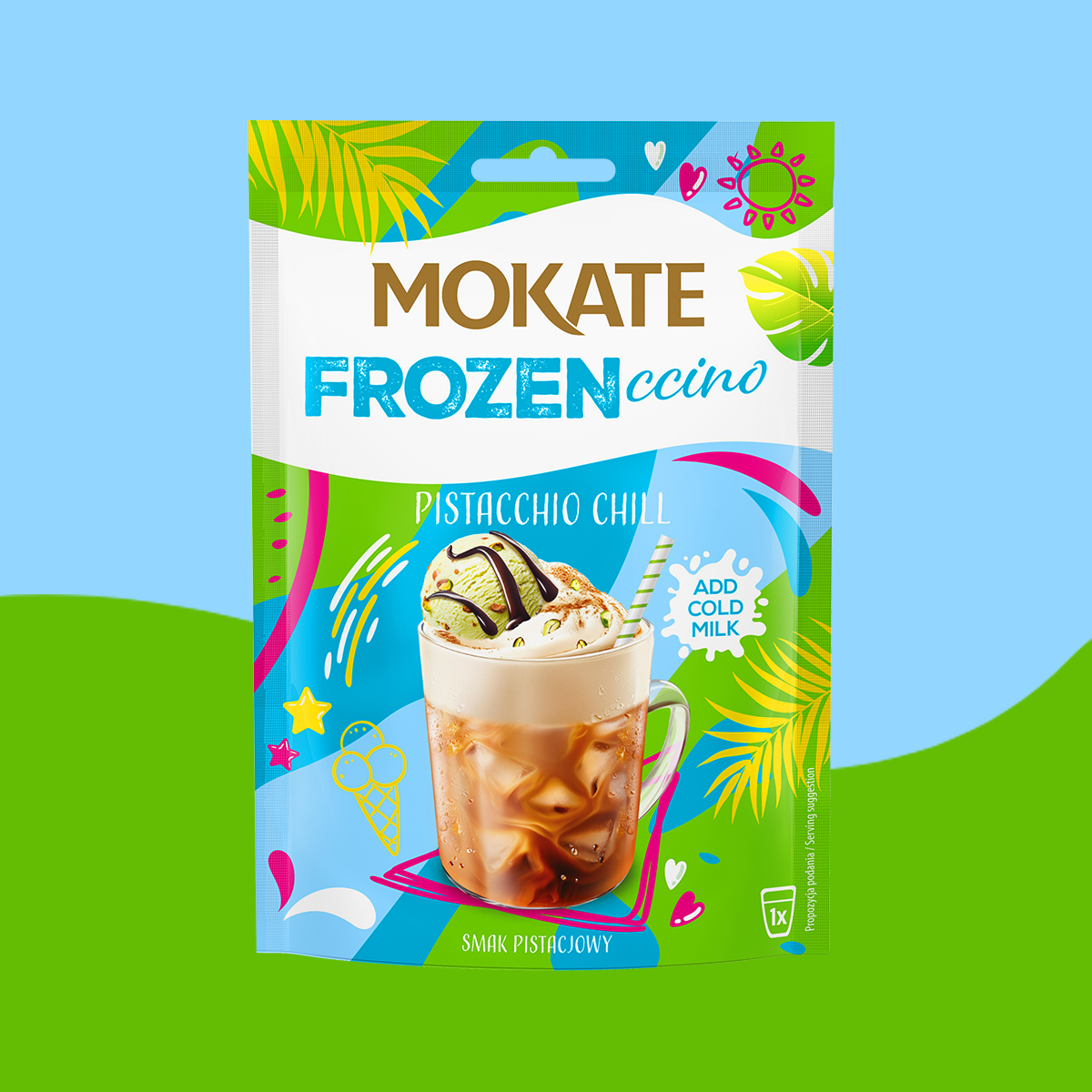 Pełne opakowanie 10x Frozenccino Pistacja