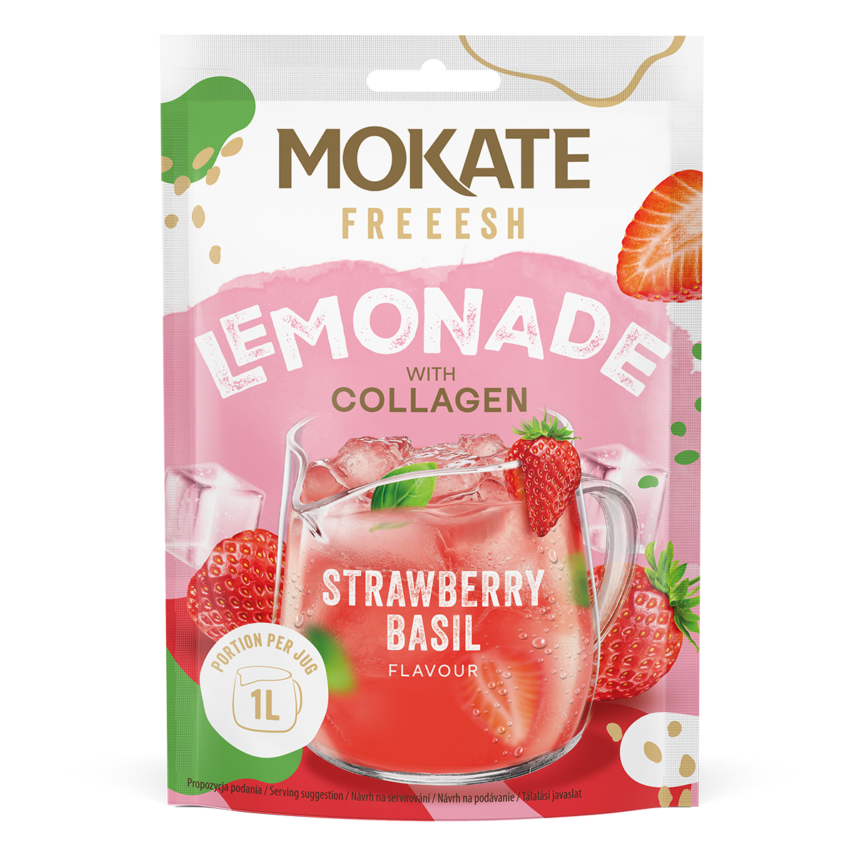 10 X LEMONIADA FRESH TRUSKAWKA+BAZYLIA Z KOLAGENEM