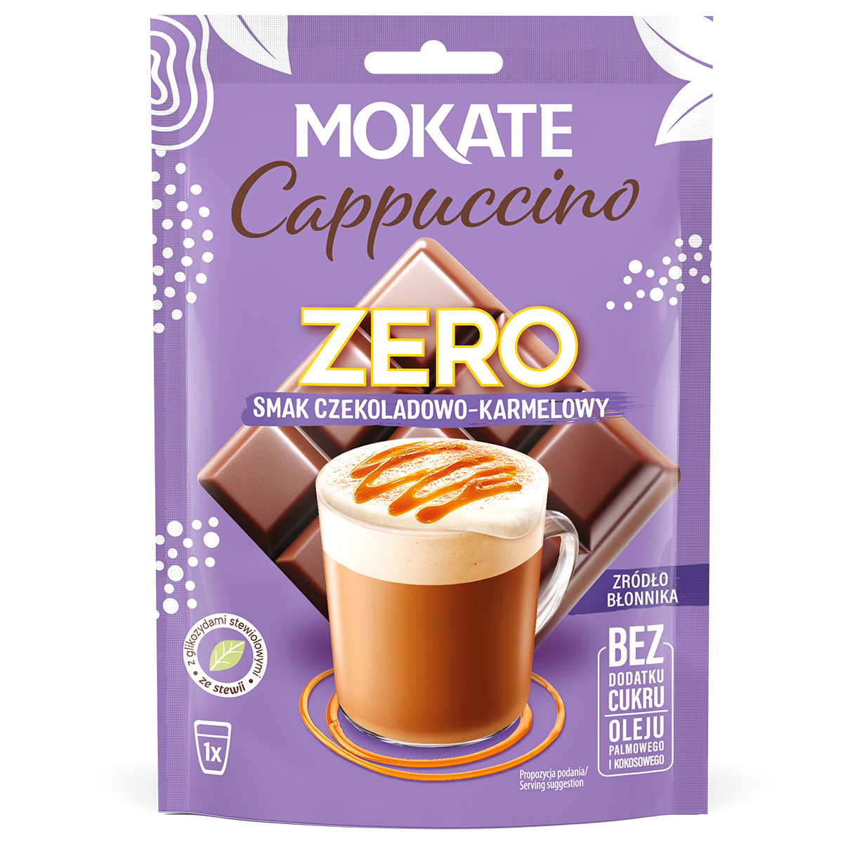 10sztuk x CAPPUCCINO ZERO CZEKOLADA KARMEL