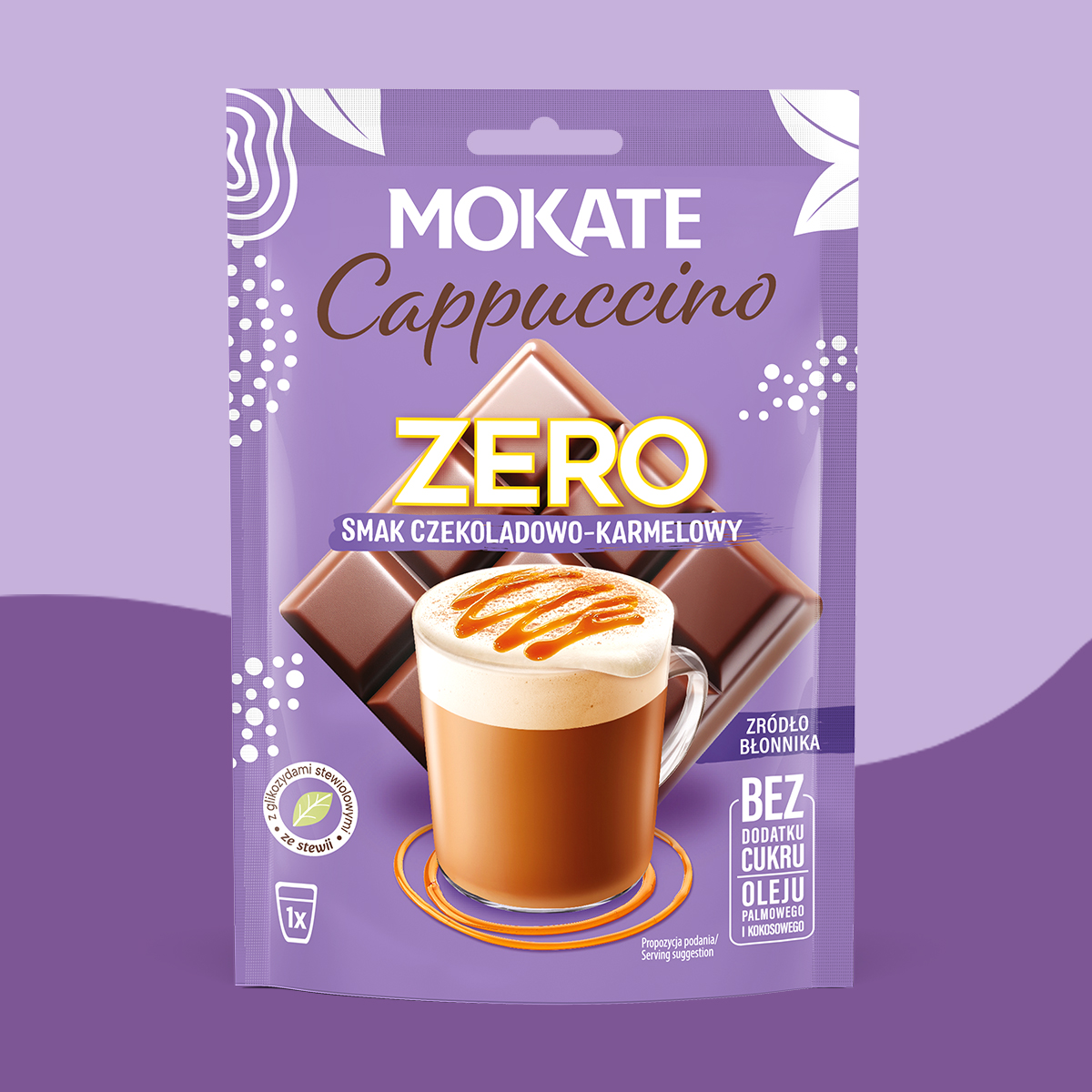 10sztuk x CAPPUCCINO ZERO CZEKOLADA KARMEL
