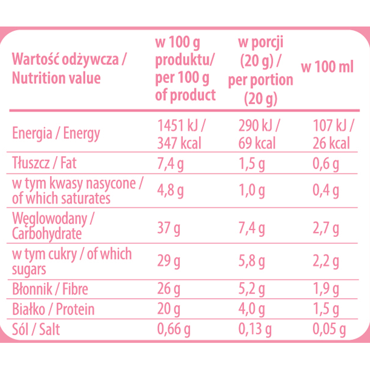10 sztuk x CAPPUCCINO ZERO malina kokos